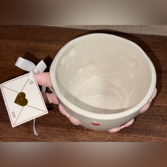 Super Cute Ceramic Mug with Red Hearts ❤️  and Pink Bows 🎀  Valentines Day - Picture 5 of 10
